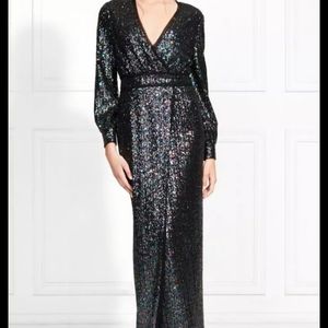NWT Rachel Zoe Stellabella Iridescent Sequin Gown